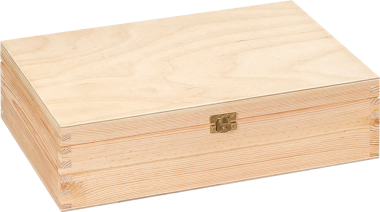 Holzkassette für 2 Fl. 0,75L 