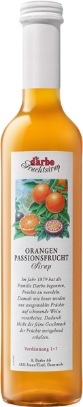 Orange Passionsfrucht Sirup 