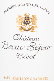 CHÂTEAU BEAU-SÉJOUR BÉCOT 1er Grand Cru Classé 2022 