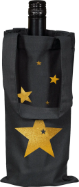 Geschenktasche Stern aus Baumwolle für 1 Fl. 0,75L 