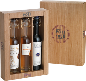 Grappa Baby Pack Oro (Sarpa, Cleopatra, Sassicaia) 